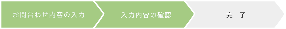 お問い合わせ内容の入力
